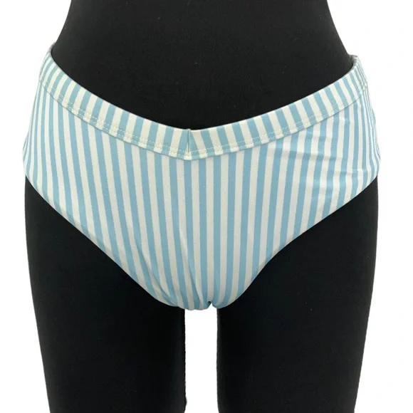 Pacsun L. A. Hearts Blue and White Stripped Bikini C1 - Picture 7 of 12